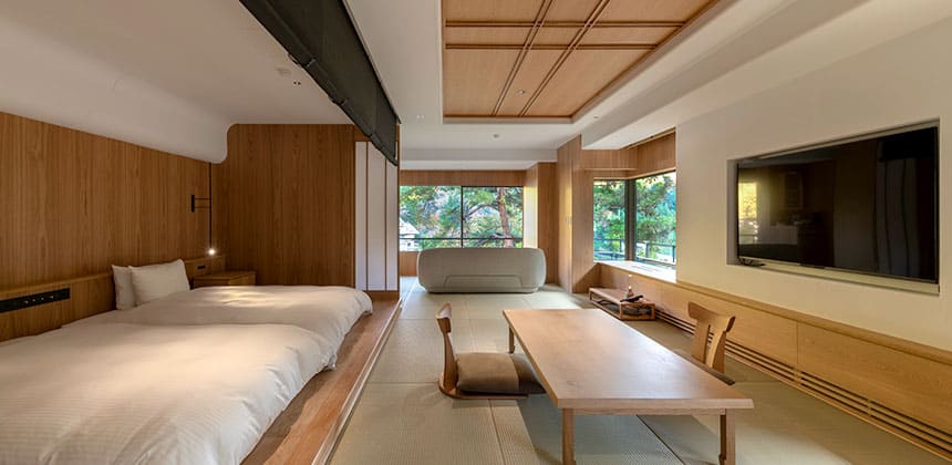 イメージ：最上階角部屋和モダン客室